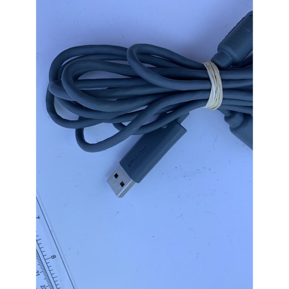 Microsoft Xbox 360 Game Controller USB Charging Cable Charger Cord OEM White - Picture 4 of 5